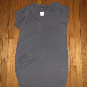 Grey Vince silk dress NWT